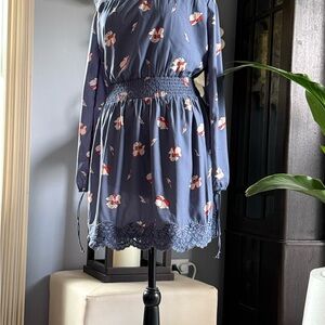 Abercrombie & Fitch Blue Floral Dress